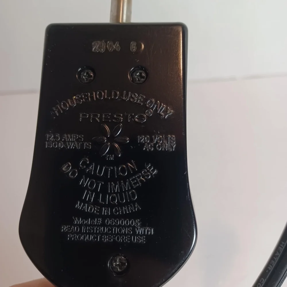 PRESTO Model 0690005‎ Skillet Temperature Control Heat Probe Power Cord
